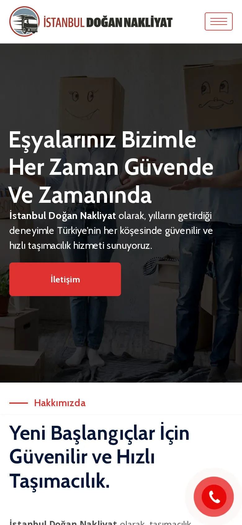 İstanbul Doğan Nakliyat mobil görünüm
