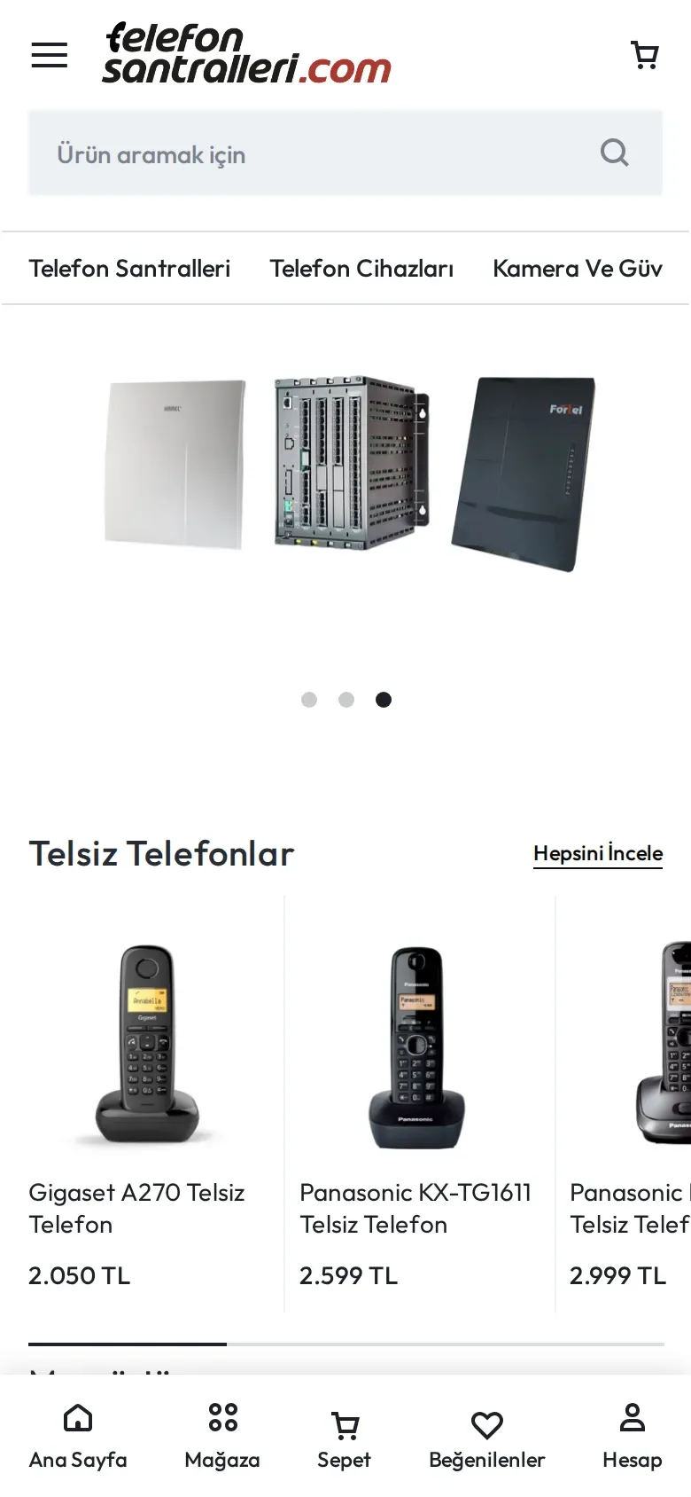 telefonsantralleri.com mobil görünüm